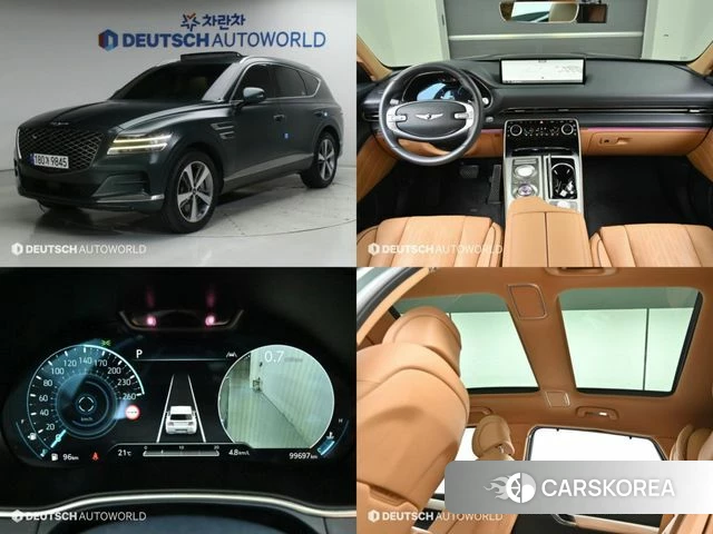 Genesis GV80 2022 Темно-зеленый из Кореи
