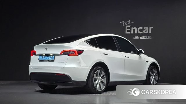 Tesla Model Y 2021 Белый из Кореи