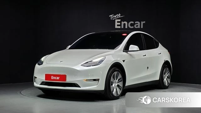 Tesla Model Y 2021 Белый из Кореи