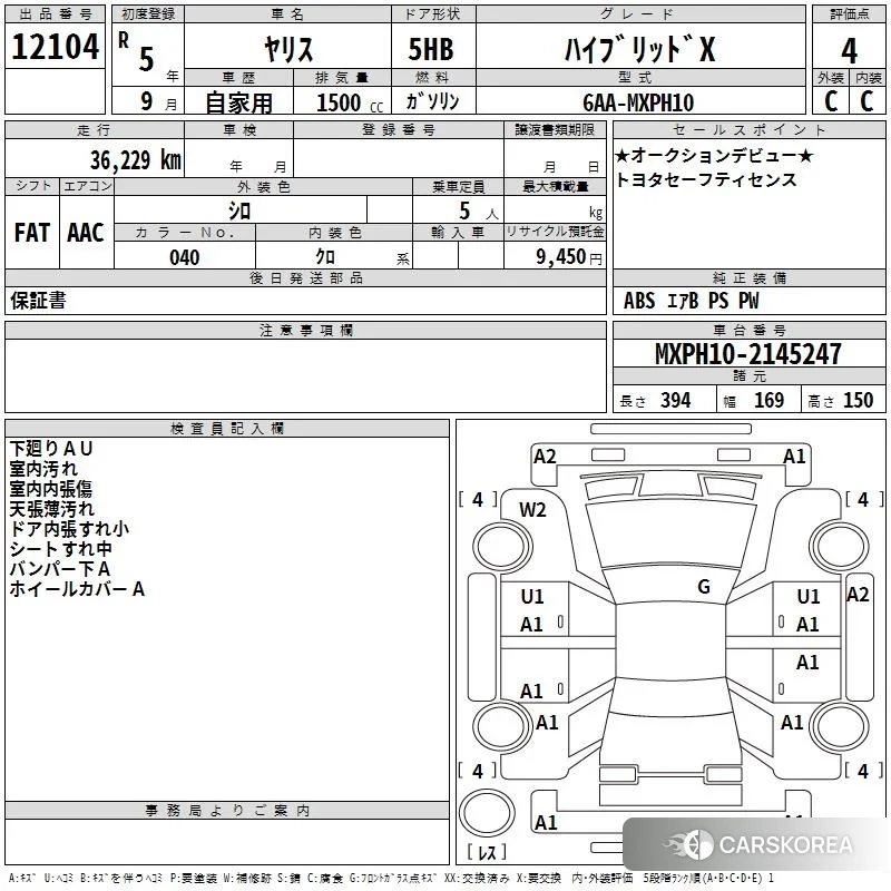 Toyota Yaris 2023 из Японии