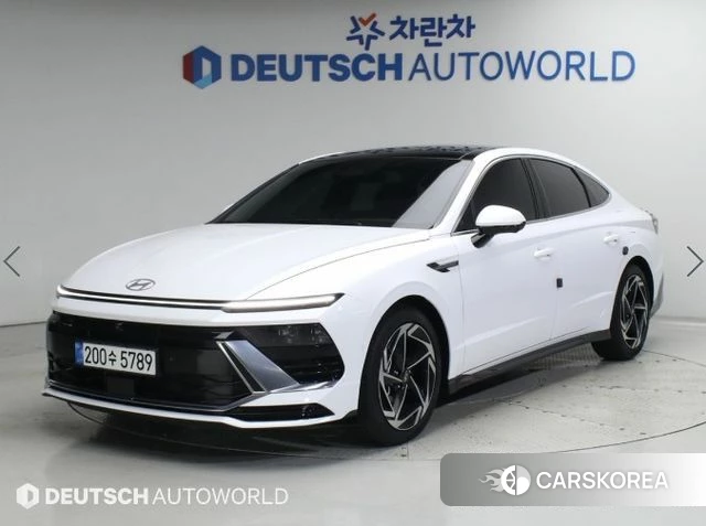 Hyundai Sonata D Edge Hybrid (DN8) 2024 Белый из Кореи