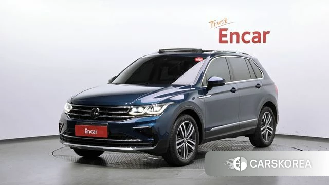 Volkswagen Tiguan second Generation 2022 Синий из Кореи