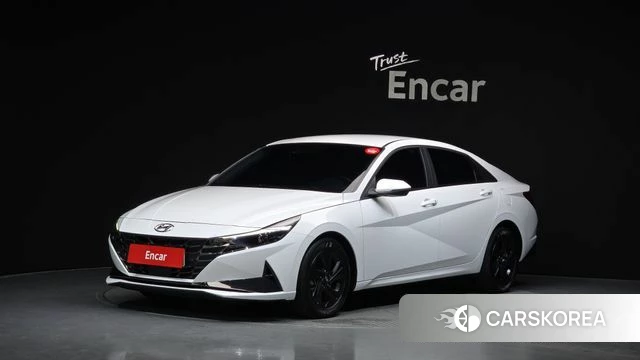 Hyundai Avante (CN7) 2023 Белый из Кореи