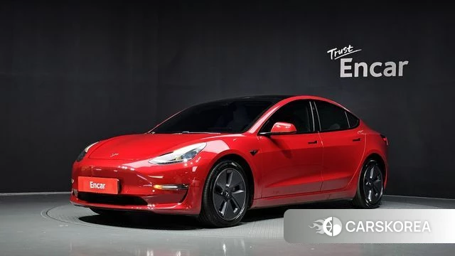 Tesla Model 3 2021 Красный из Кореи