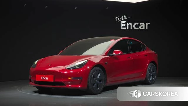 Tesla Model 3 2021 Красный из Кореи