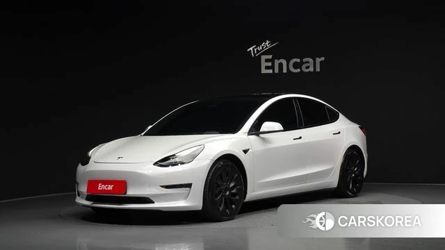 Tesla Model 3 2022 Белый из Кореи