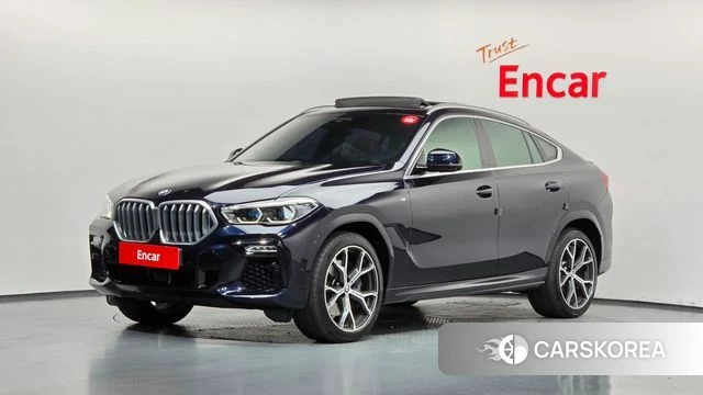 BMW X6 (G06) 2021 Черный из Кореи