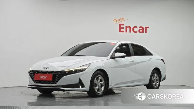 Hyundai Avante (CN7) 2021 Белый из Кореи