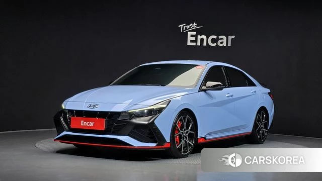 Hyundai Avante (CN7) 2022 Небесно-голубой из Кореи