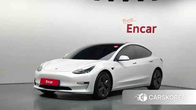 Tesla Model 3 2021 Белый из Кореи
