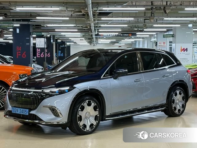 Mercedes-Benz EQS SUV X296 2024 Серебряный двухцветный из Кореи