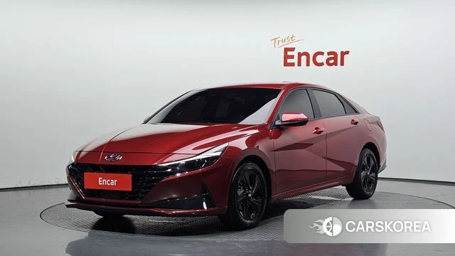 Hyundai Avante (CN7) 2023 Красный из Кореи