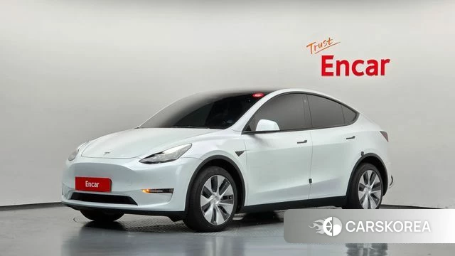 Tesla Model Y 2022 Белый из Кореи