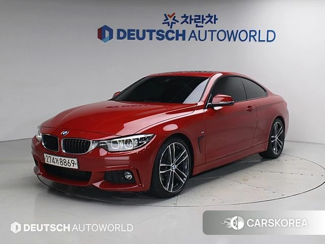 BMW 4 Series (F32) 2018 Красный из Кореи