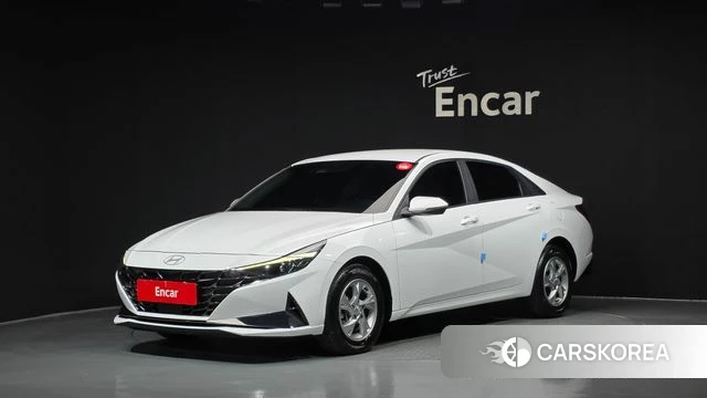 Hyundai Avante (CN7) 2021 Белый из Кореи