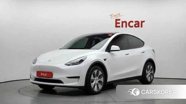 Tesla Model Y 2021 Белый из Кореи