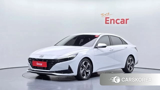Hyundai Avante (CN7) 2021 Белый из Кореи