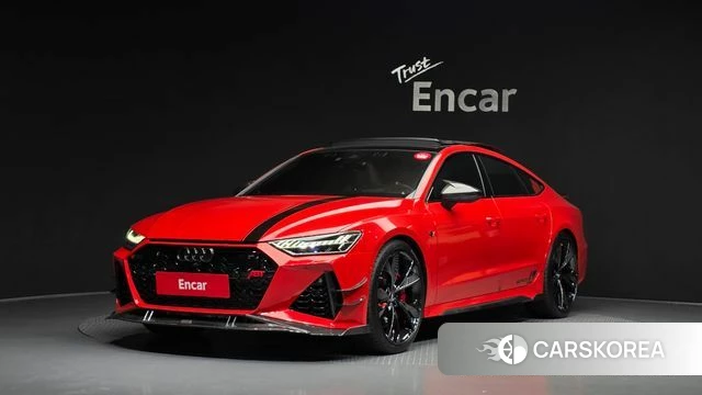 Audi S7 (4K) 2020 Красный из Кореи