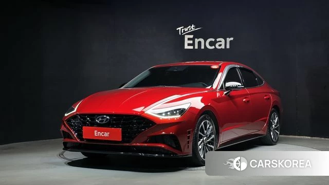 Hyundai Sonata (DN8) 2022 Красный из Кореи