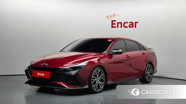 Hyundai Avante (CN7) 2021 Красный из Кореи
