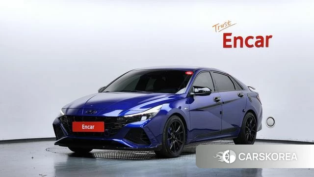 Hyundai Avante (CN7) 2023 Синий из Кореи