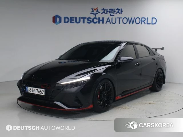Hyundai Avante (CN7) 2022 Черный из Кореи
