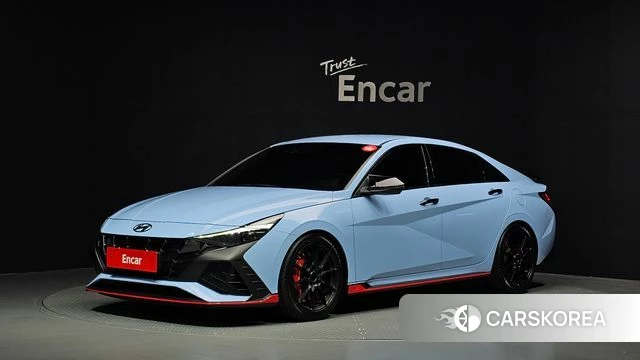 Hyundai Avante (CN7) 2021 Небесно-голубой из Кореи