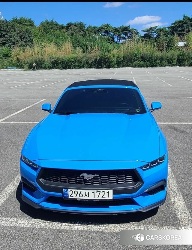Ford Mustang 7th Generation 2024 Синий из Кореи