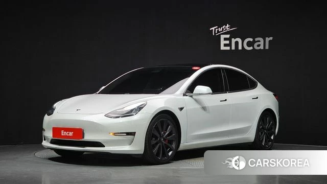 Tesla Model 3 2020 Белый из Кореи