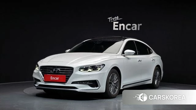 Hyundai Grandeur IG Hybrid 2019 Белый из Кореи
