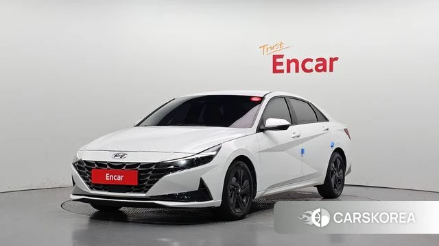 Hyundai Avante Hybrid (CN7) 2022 Белый из Кореи