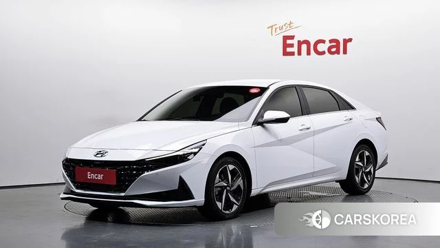 Hyundai Avante (CN7) 2021 Белый из Кореи