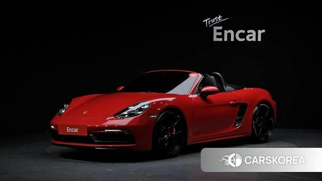 Porsche 718 Boxster 2018 Красный из Кореи