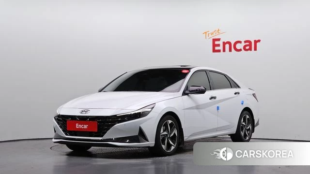 Hyundai Avante (CN7) 2021 Белый из Кореи