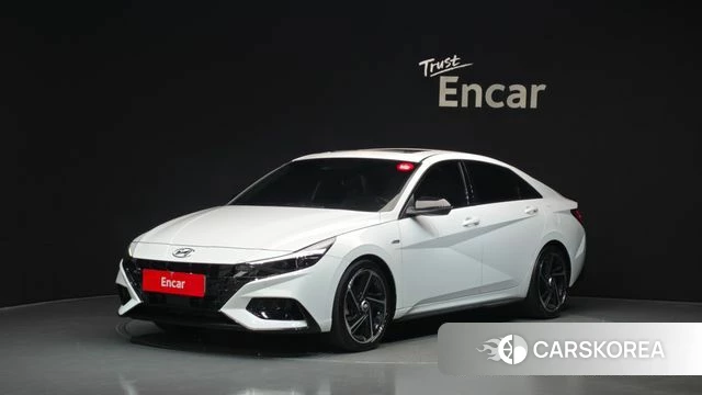 Hyundai Avante (CN7) 2021 Белый из Кореи