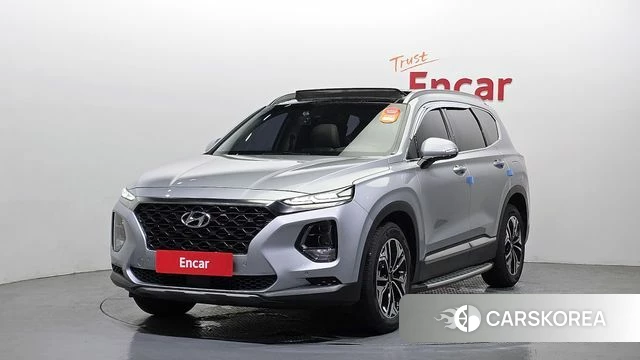 Hyundai Santa Fe TM 2018 Серебристо-серый из Кореи