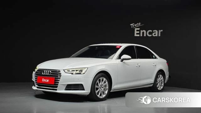 Audi A4 (B9) 2018 Белый из Кореи