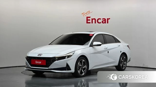 Hyundai Avante (CN7) 2023 Белый из Кореи