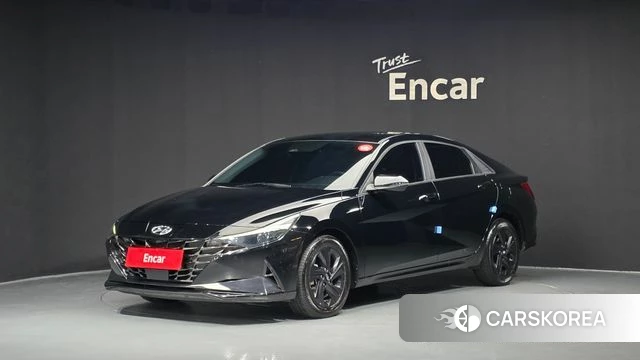Hyundai Avante (CN7) 2022 Черный из Кореи
