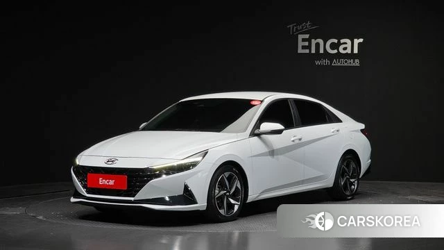 Hyundai Avante (CN7) 2020 Белый из Кореи
