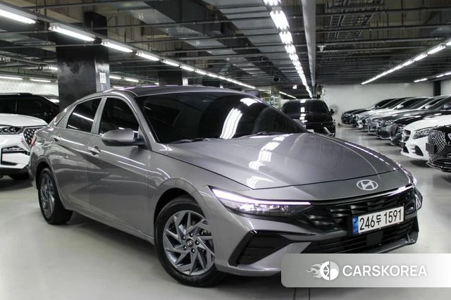 Hyundai The New Avante (CN7) 2024 Серебристо-серый из Кореи