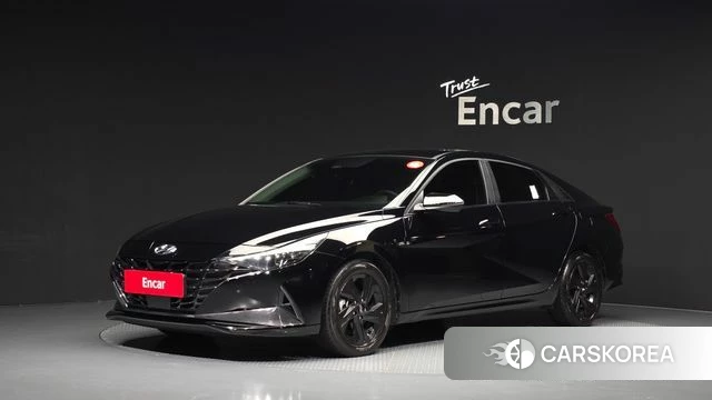 Hyundai Avante Hybrid (CN7) 2021 Черный из Кореи