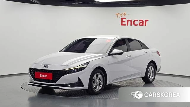 Hyundai Avante (CN7) 2021 Белый из Кореи