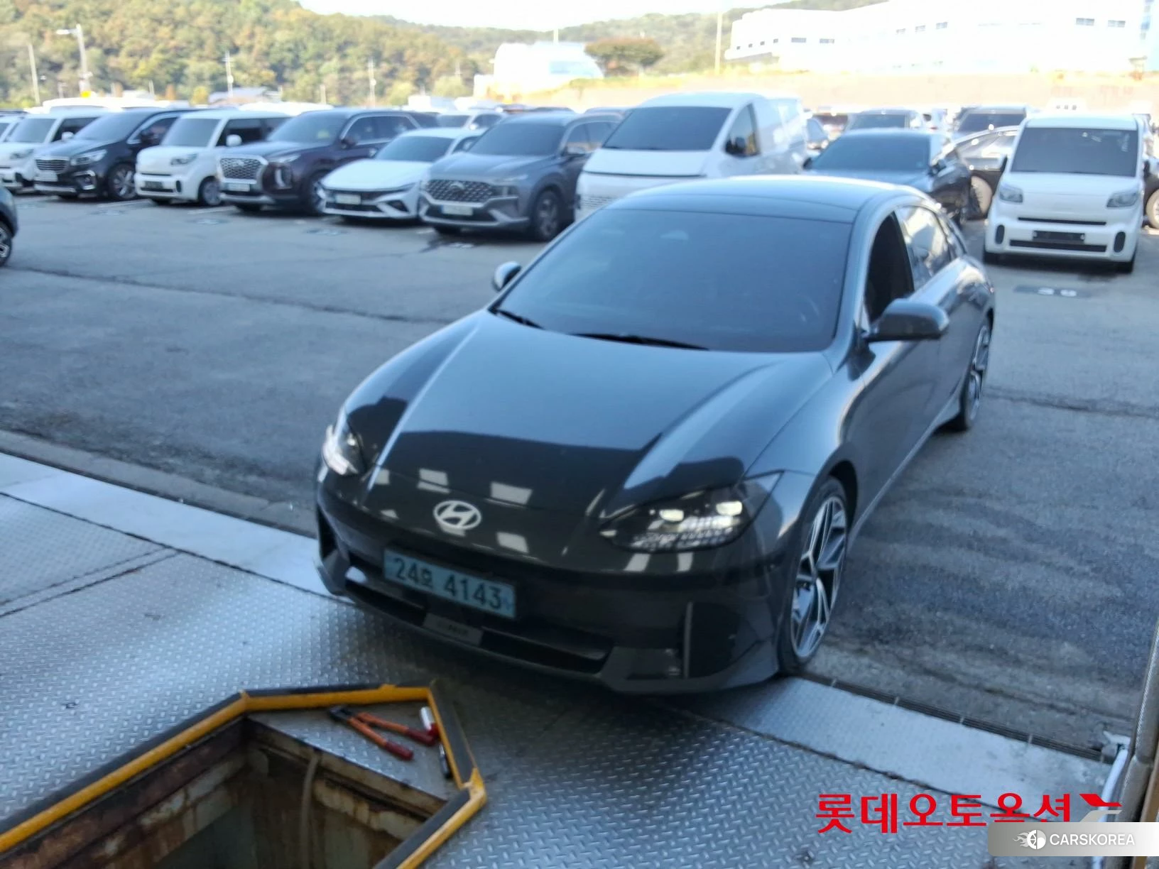 Hyundai IONIQ 6 2023 Nocturne Grey Metallic из Кореи