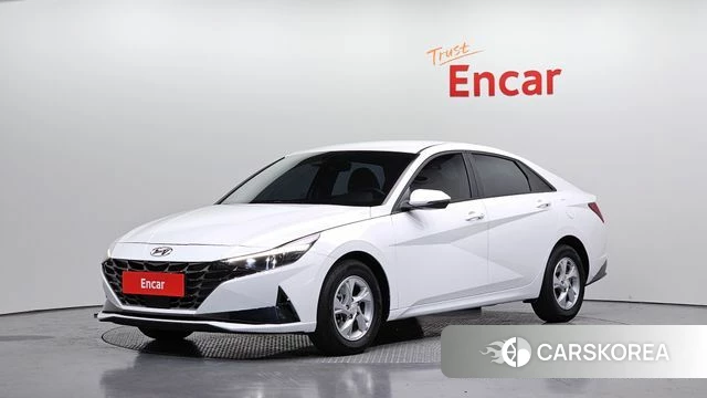Hyundai Avante (CN7) 2021 Белый из Кореи