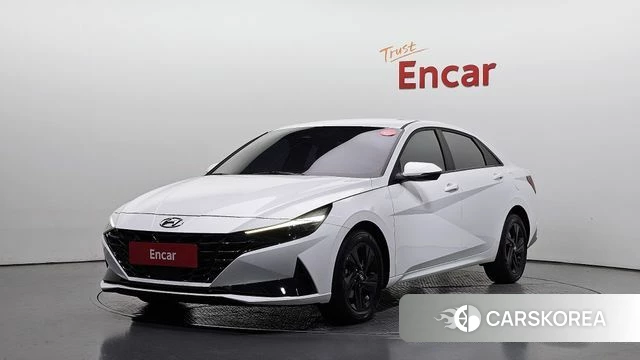 Hyundai Avante (CN7) 2023 Белый из Кореи