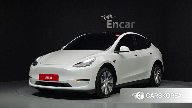 Tesla Model Y 2021 Белый из Кореи
