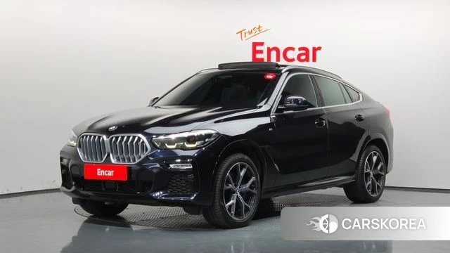 BMW X6 (G06) 2021 Черный из Кореи