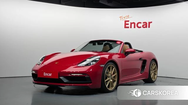 Porsche 718 Boxster 2022 Красный из Кореи