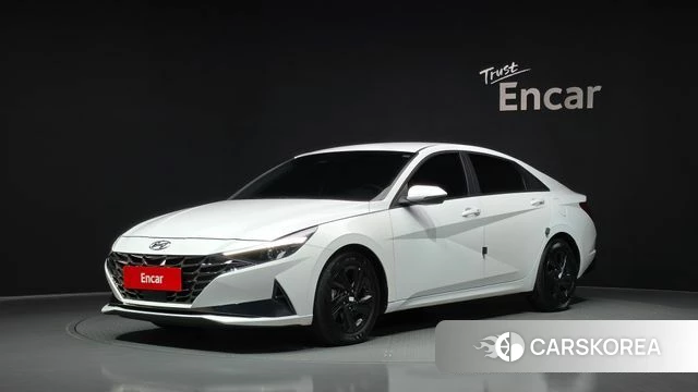 Hyundai Avante Hybrid (CN7) 2022 Белый из Кореи